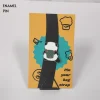 Backside of a Panda Enamel Pin
