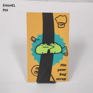 Frogs with Stretchy Cheecks Enamel Pin