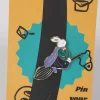 Bunny Wizard on a Broom Enamel Pin
