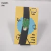 Green Long Leaves Plant Enamel Pin
