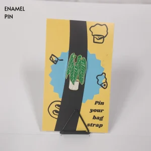 Green Long Leaves Plant Enamel Pin