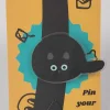 Black Cat Loaf Acrylic Pin