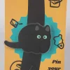 Poaching Black Cat Acrylic Pin