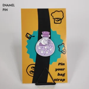 Enamel-Pin-229 Puple Bottle of Boos Enamel Pin