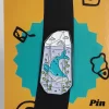 Blue Whale in a Crystal Enamel Pin