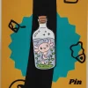 Pink Axolotl in a Bottle Enamel Pin