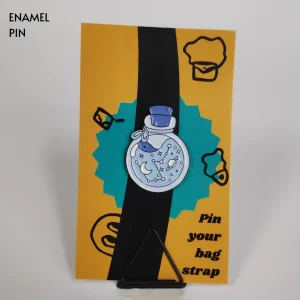 Space and Constellation in a Bottle Enamel Pin