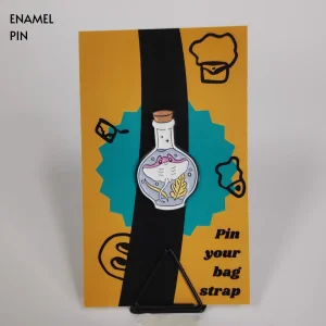 Stingray in a Flask Enamel Pin