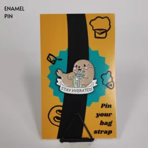 Stay Hydrated Seal Enamel Pin