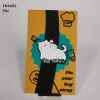 Treat Yourself White Cat Enamel Pin