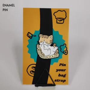 Enamel-Pin-275 My Bestfriend is a Cat Enamel Pin