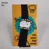 Bad Mouth White Cat Enamel Pin