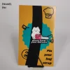 Chainsaw White Cat Enamel Pin