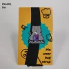 Sleepy Gray Cat Enamel Pin