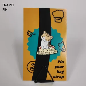 Enamel-Pin-305 Just A Girl Who Loves Cats Enamel Pin