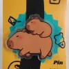 Mommy Capy Carry Baby Capy Acrylic Pin