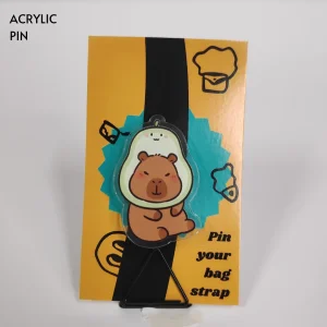 Enamel-Pin-321 Avocado Head Capybara Acrylic Pin