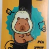 Enamel-Pin-322 Avocado Head Capybara Acrylic Pin
