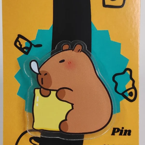Slumbering Capybara Acrylic Pin