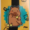 Capybara Eating Fruits Acrylic Pin