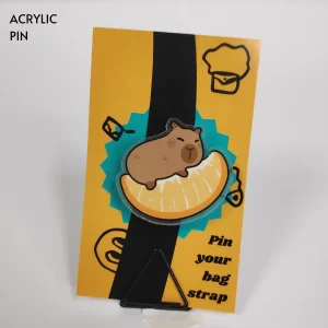 Citrus Capy Acrylic Pin