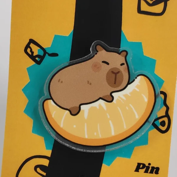 Citrus Capy Acrylic Pin