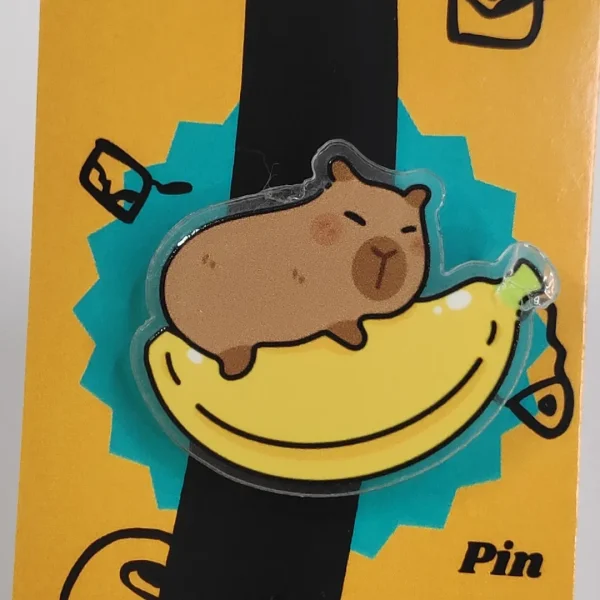Banana Capy Acrylic Pin