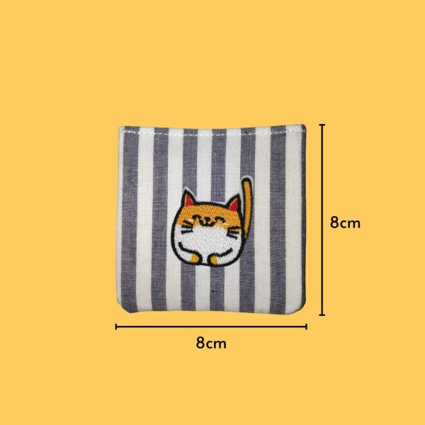 Relaxing Ginger Cat Iron-on Embroidery
