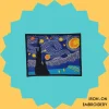 Starry Night Iron-on Embroidery