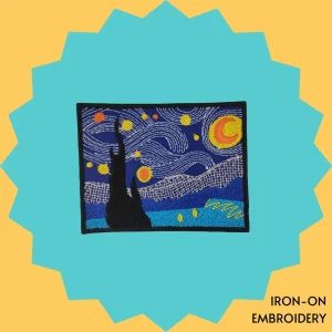 Starry Night Iron-on Embroidery