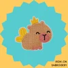 Fairy Capybara Iron-on Embroidery