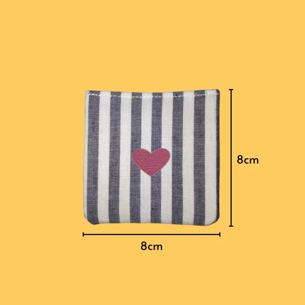 Wide Light Heart Iron-on Embroidery