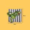 Green T-Rex Iron-on Embroidery