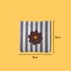Brown Flower with Yellow Center Iron-on Embroidery