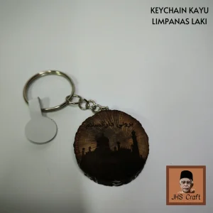 Keychain Kayu Limpanas Laki - JHS Craft
