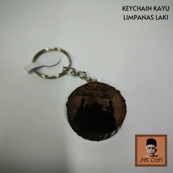 Keychain Kayu Limpanas Laki - JHS Craft