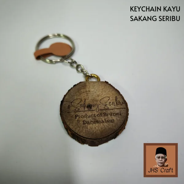 Keychain Kayu Sakang Seribu - JHS Craft
