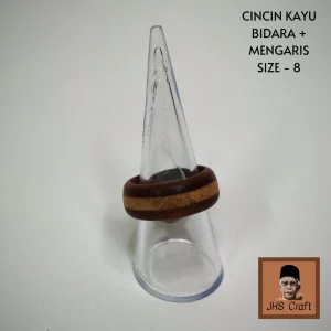 Cincin Kayu Bidara + Mengaris - JHS Craft