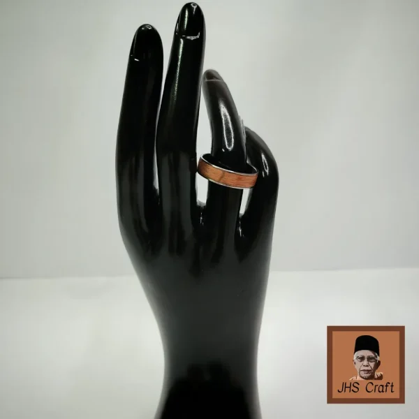 Cincin Besi Lilit Kayu Bidara - JHS Craft