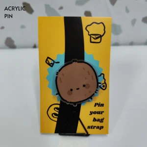 Cute Coconut Acrylic Pin