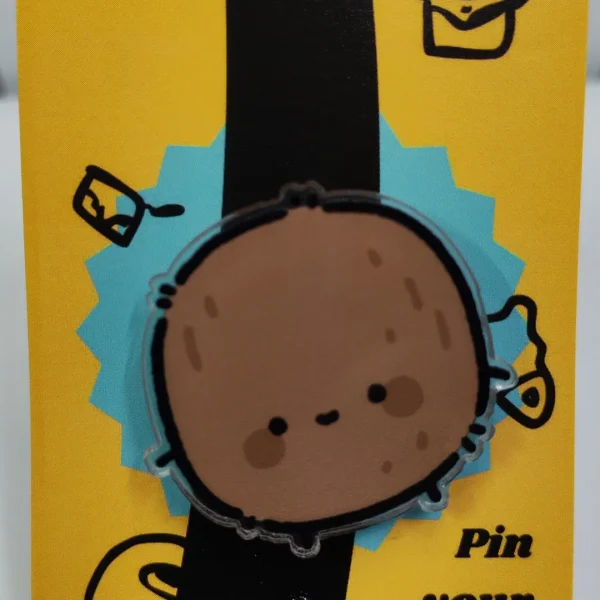 Cute Coconut Acrylic Pin