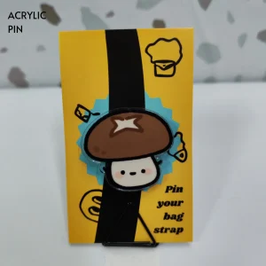 Cute Mushroom Acrylic Pin