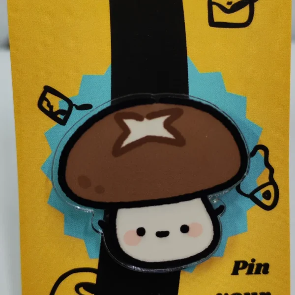 Cute Mushroom Acrylic Pin
