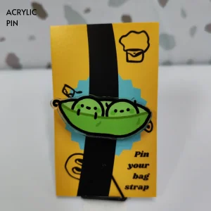 Cute Peas Acrylic Pin