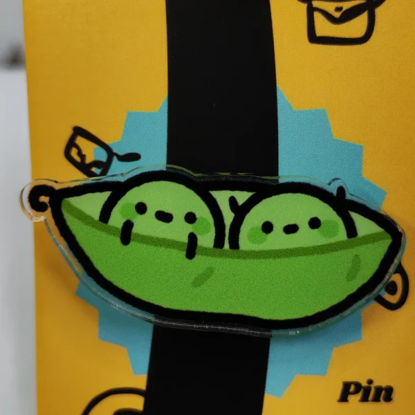 Cute Peas Acrylic Pin
