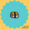Cute Tamago Nigiri Iron-on Embroidery