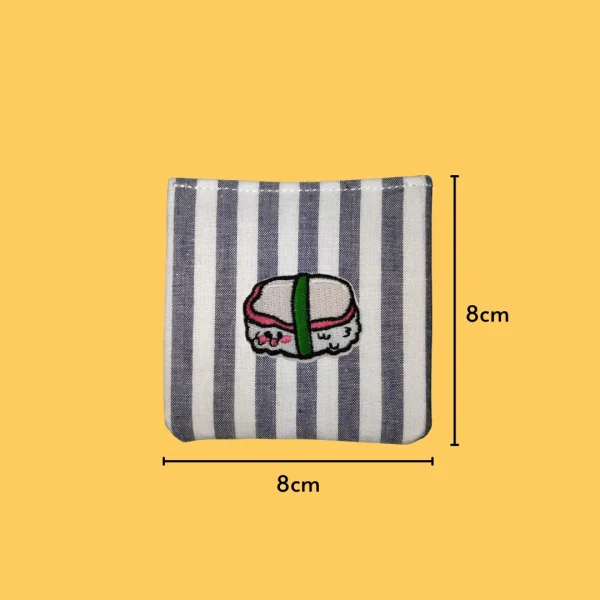 Happy Tuna Nigiri Iron-on Embroidery