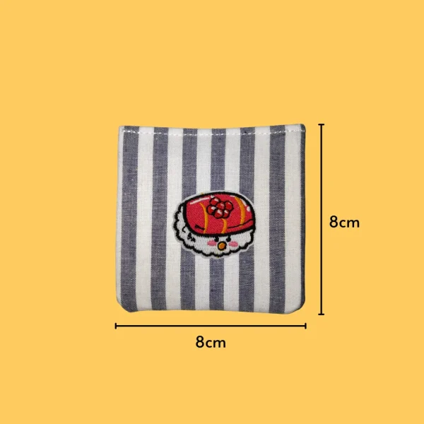 Surprised Salmon Nigiri Iron-on Embroidery
