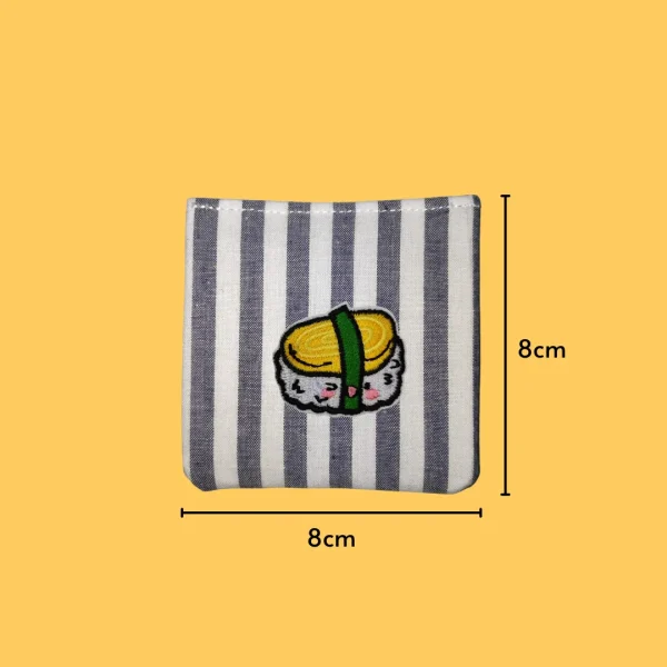 Iron-On-Patch-1376 Winking Tamago Nigiri Iron-on Embroidery
