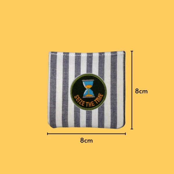 Seize the Time Badge Iron-on Embroidery